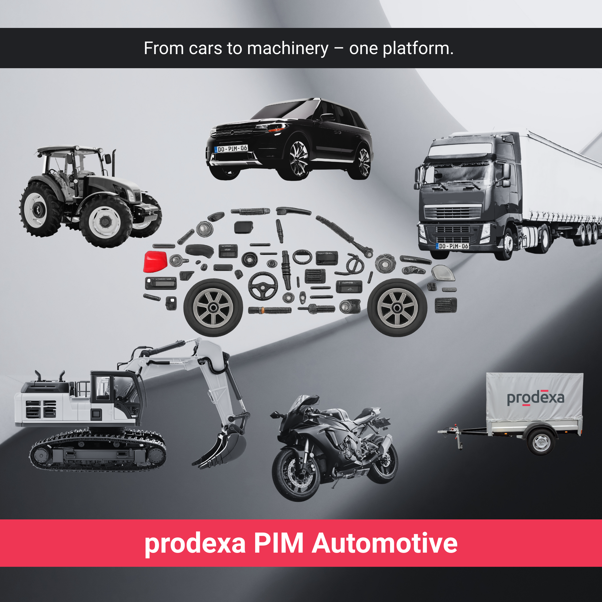 Truck, Car, Motorcycle